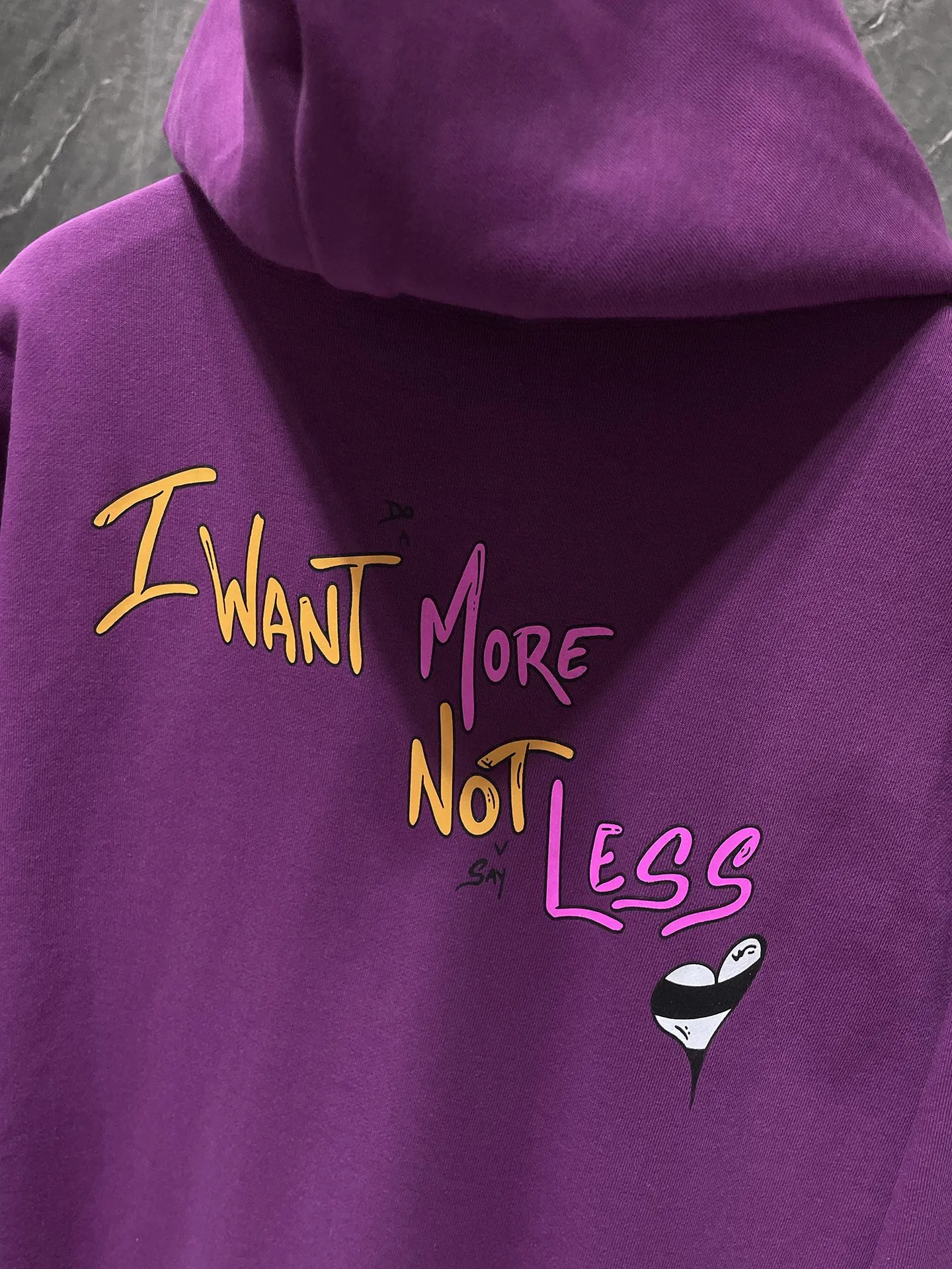P240 Chrome Hearts 25ss High-weight, environmentally friendly and high-quality top-quality fabric Chrome Matty Boy purple hooded sweatshirt Imported environmentally friendly glue printing and dyeing Counter synchronization 1:1 replica version Recommended color: purple Size: S, M, L, XL.